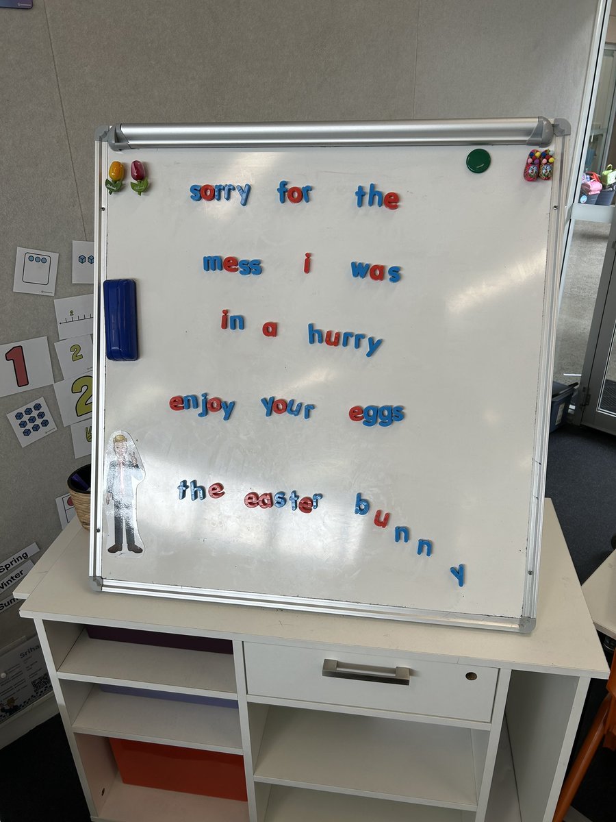 GoversJeffrey's tweet photo. And the Easter Bunny visited K Tulips this year. The anticipation was real #teacher #story #easter #Kindergarten https://t.co/LOJrjb7scz