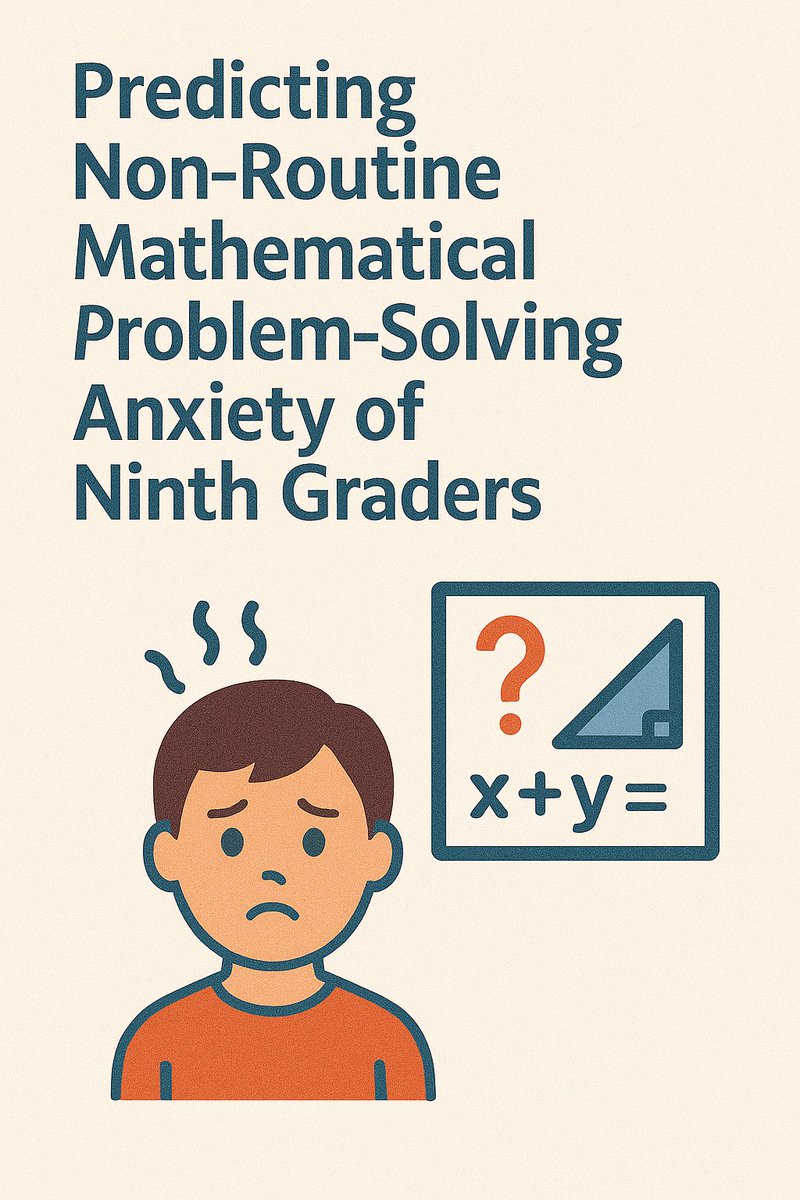 parabistmir's tweet image. Predicting non-routine mathematical problem-solving anxiety of ninth graders
#MathProblemSolving #Mathematics #ProblemSolving #Anxiety #HighSchool
My research is available on @ResearchGate: researchgate.net/publication/36…