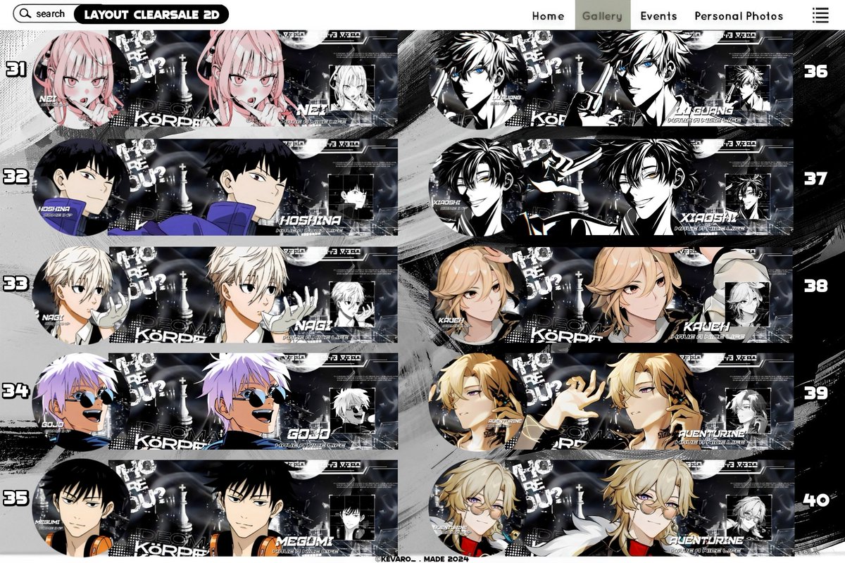 A retweet or like, anyone?

Hello saya ada 80 layout ready 2D ( genshin hsr ptn wuwa zzz anime tot link click ) clearsalenya :

💰1-58 : 10K/EACH
💰59-80 : 12K/EACH

Take 3 get disc ya!! Yuk yang mau jajan bisa langsung dm saya 🙌

(4/8)
💵 all e-wallet
#zonauangᅠᅠᅠ