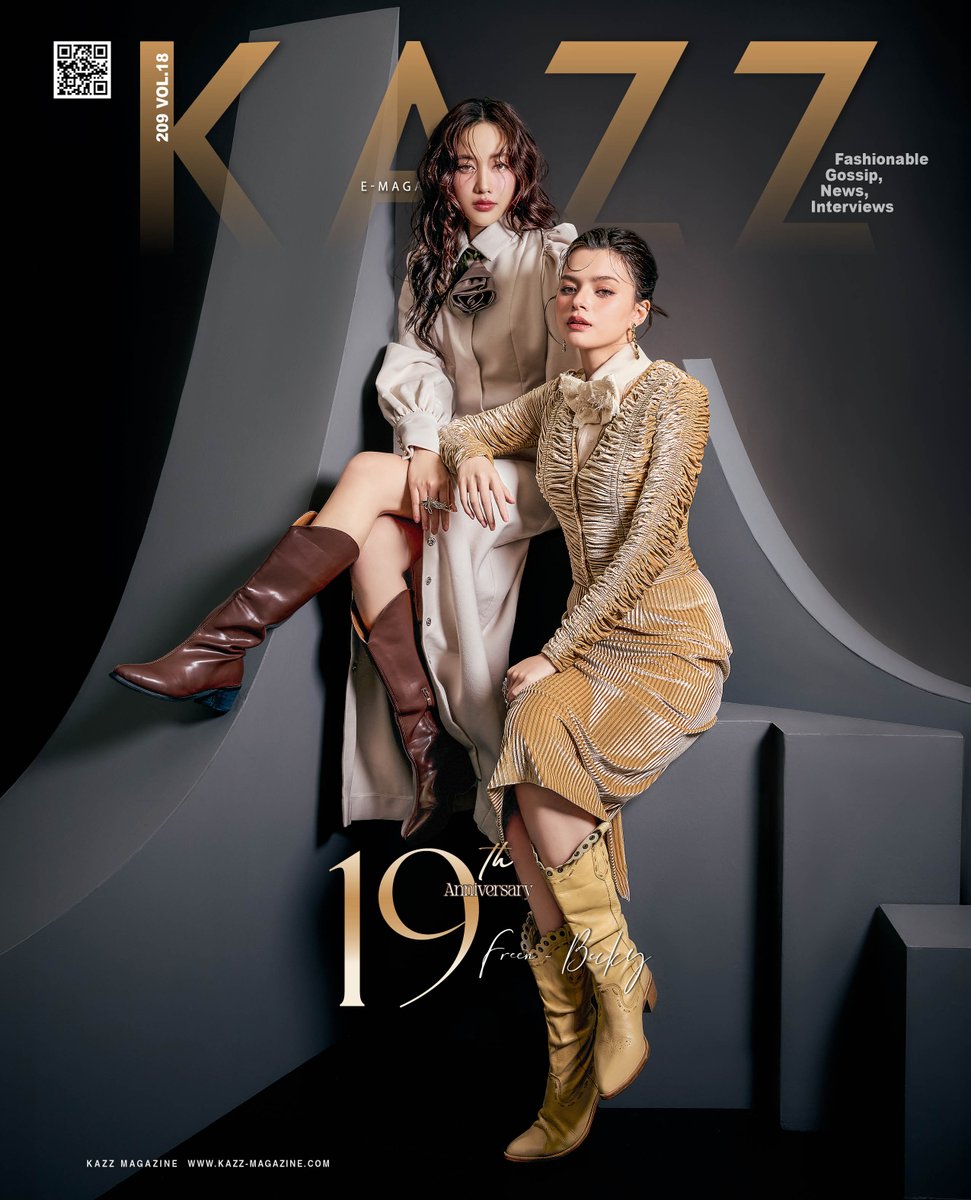 #KAZZ19thxFreenBecky #FreenBecky

💫19th Anniversary
KAZZ MAGAZINE issue.209

เห็นแก้วแวววับที่จับจิต ไยไม่คิดอาจเอื้อมให้ถึงที่ .. ความเลอค่าของสองสาว “ฟรีน สโรชา - เบคกี้ รีเบคก้า” ในปก 19 ปี KAZZ MAGAZINE ก่อนจะไปพบความรักของผู้หมวดและเจ้าหญิงใน #เสน่หาวาโย