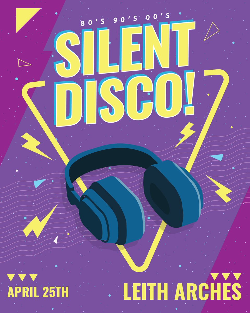 Only 2 weeks until we’re back at Leith Arches!
3 DJs, 3 channels — 80s, 90s or 00s… you choose!
It’s gonna be another epic night.
Tickets still available — don’t miss out!
#SilentDisco #EdinburghEvents #LeithArches #80s90s00s #WhatToDoInEdinburgh #WeekendVibes #DanceParty