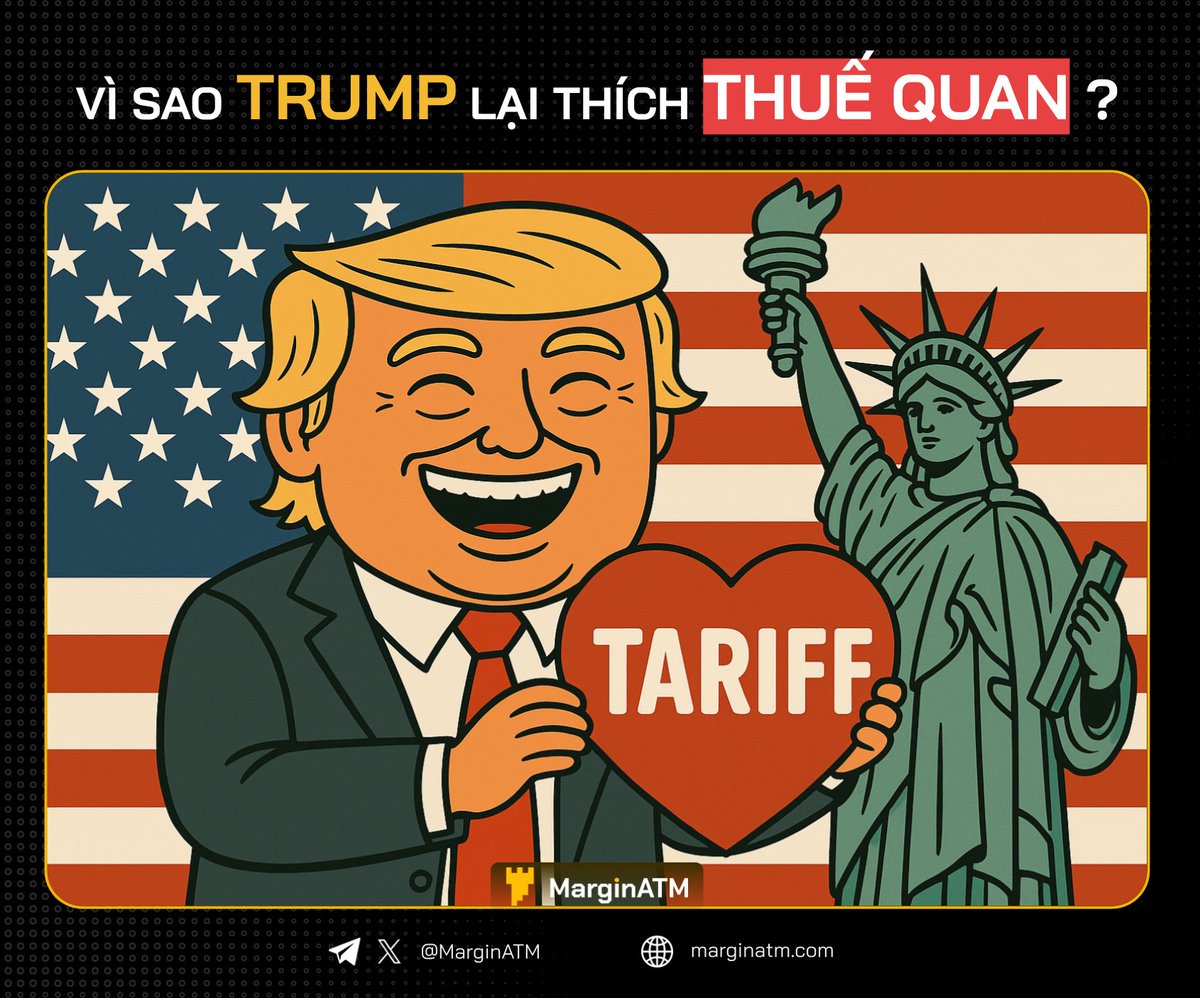 🚨 VÌ SAO TRUMP LUÔN THÍCH THUẾ QUAN? 🇺🇸

Chứng khoán đỏ lửa, crypto bay màu, các nước đổ xô trả đũa, lạm phát rình rập quay lại. Và nguyên nhân không ai khác chính là: Donald Trump, cùng với "vũ khí ruột": thuế quan.

Rõ ràng, chúng ta có thể chê, bực, thậm chí