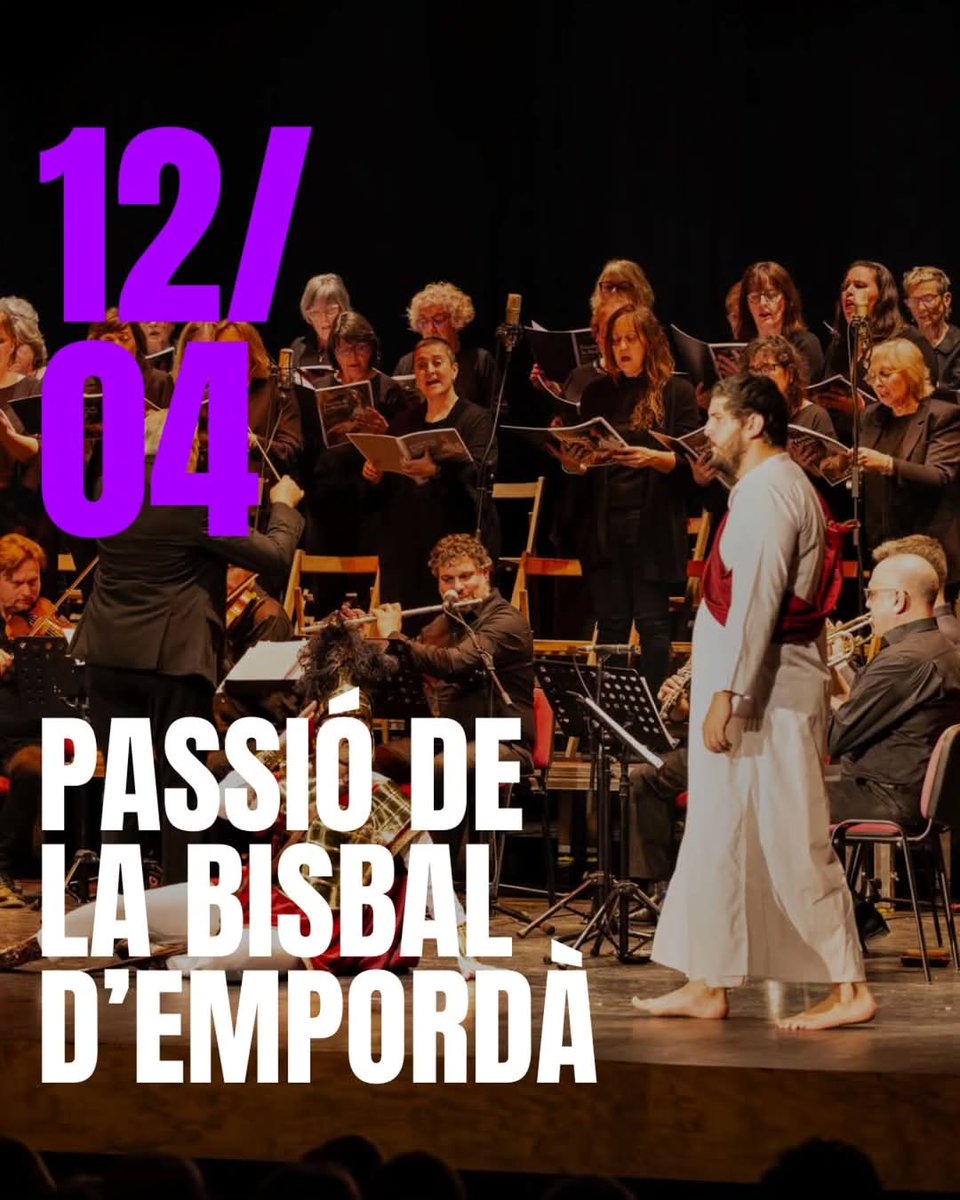 EntraPolis's tweet photo. 📢 Passió de la Bisbal d'Empordà 2025
🗓️ 12 d'abril
🕘 19 h
📍 La Bisbal d'Empordà
➡️🎟️ https://t.co/Zf7RnOi82f
#Entrapolis #cultura #teatre #musica @labisbalemporda https://t.co/UsUvihLrKI