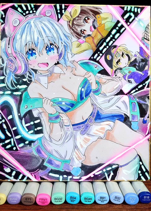 アナログ東方絵 メルラン・プリズムリバー(メモリリーカーの次女) 