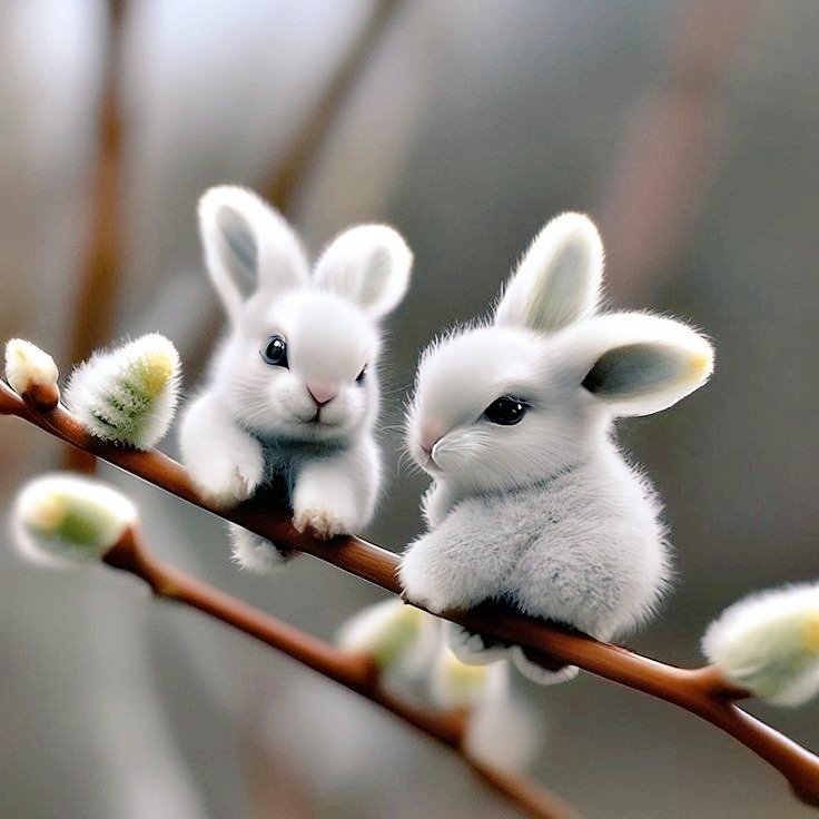 Thyrala's tweet photo. Es gibt nicht nur Weidenkätzchen. Sondern auch Weidenhäschen 🐇🐇🐇 (Das ist eine Unterkategorie von #Sitzhasen 😁) https://t.co/qiNxpjo0t8