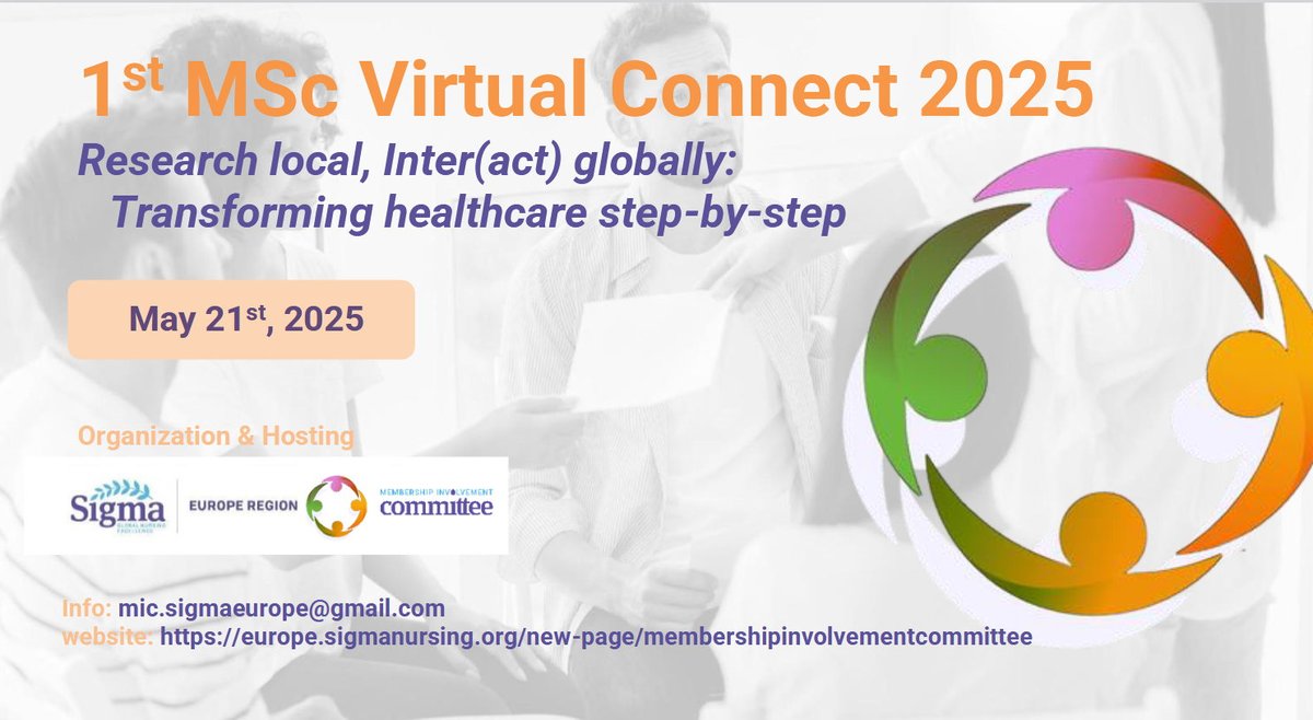 Sigma European Region (@regionsigma) on Twitter photo We have extended the deadline" Call for abstracts to the 24th of April 2025. Portal OPEN forms.gle/b4SbNyJLstoFqD…
Ps <a href="/ThomasKearns12/">Professor Thomas Kearns🇮🇪🇪🇺🇪🇦</a> <a href="/timminsf/">Fiona Timmins</a> <a href="/martincerveny1/">martin cerveny</a> @GilmoreJNurse <a href="/parveenazamali/">Prof Parveen Ali</a> <a href="/HeaslipVanessa/">Professor Vanessa Heaslip</a> <a href="/AlphaItalia/">ALPHA ALPHA BETA Chapter of Sigma - Italia</a> <a href="/RhoChiNL/">Rho Chi NL</a> <a href="/AnaChoperena/">Ana Choperena</a> We have extended the deadline" Call for abstracts to the 24th of April 2025. Portal OPEN forms.gle/b4SbNyJLstoFqD…
Ps <a href="/ThomasKearns12/">Professor Thomas Kearns🇮🇪🇪🇺🇪🇦</a> <a href="/timminsf/">Fiona Timmins</a> <a href="/martincerveny1/">martin cerveny</a> @GilmoreJNurse <a href="/parveenazamali/">Prof Parveen Ali</a> <a href="/HeaslipVanessa/">Professor Vanessa Heaslip</a> <a href="/AlphaItalia/">ALPHA ALPHA BETA Chapter of Sigma - Italia</a> <a href="/RhoChiNL/">Rho Chi NL</a> <a href="/AnaChoperena/">Ana Choperena</a>