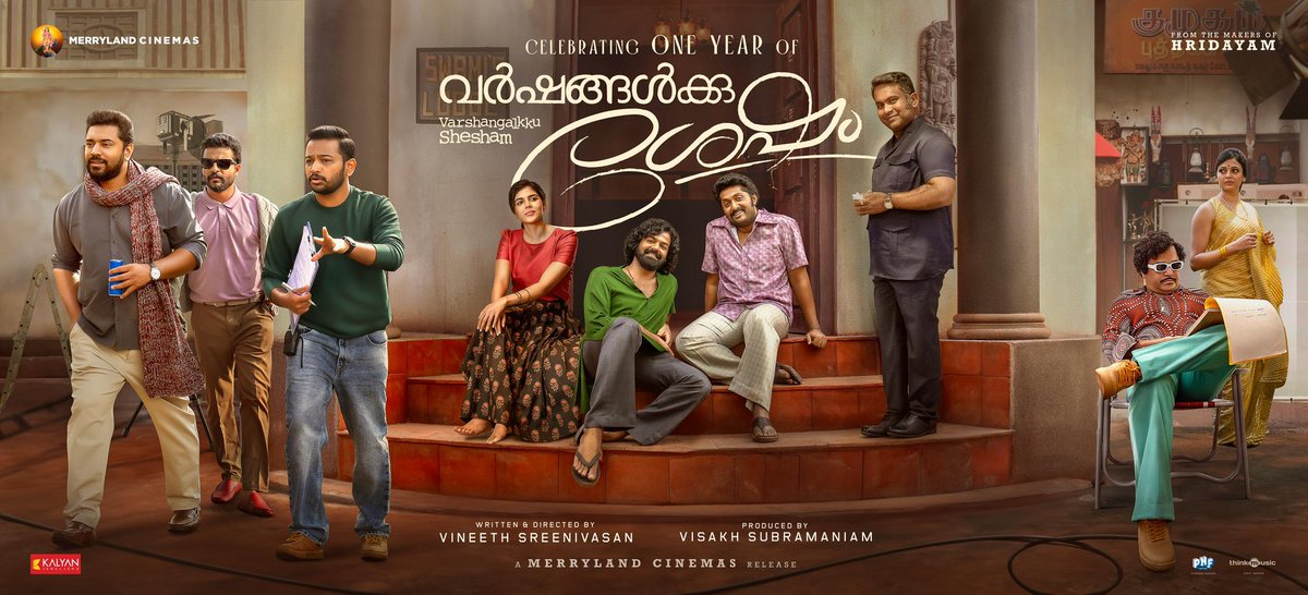 Celebrating one year of a journey through time, friendship and dreams. Thank you for being part of this beautiful chapter. 🎞️

One year of #VarshangalkkuShesham ❤️
