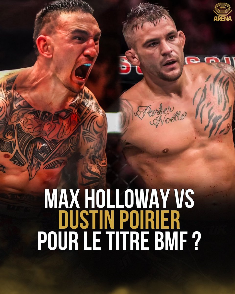 MMArena_'s tweet photo. 🚨 MAX HOLLOWAY 🆚 DUSTIN POIRIER POUR LE TITRE BMF ? 🏆

Selon les sources, Max Holloway devrait affronter Dustin Poirier pour le titre BMF lors de l’UFC 318, le 19 juillet.

🧷 [ Realkevink ] https://t.co/7HyD2CR4MY