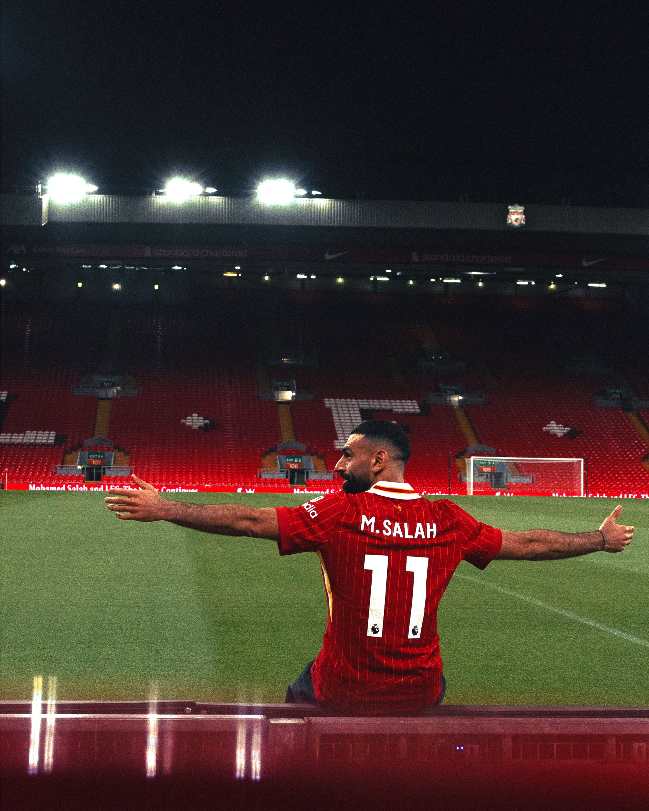 El Liverpool anuncia la renovación de Salah. Fuente: Liverpool en "X".