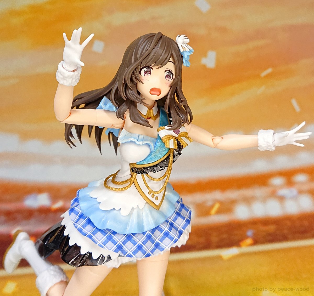 peacewood3's tweet photo. 最近完成したプラモの撮影。
「アイドルマスター シャイニーカラーズ」より、
月岡恋鐘
(バンダイ 30 MINUTES SISTERS)

ユニット アンティーカのセンターです。
ごく一部だけ塗装してます。
結華＆霧子がなかなか売ってないので他メンバーはまたいずれ…
#30MSシャニマス https://t.co/XbqsLqiP4g
