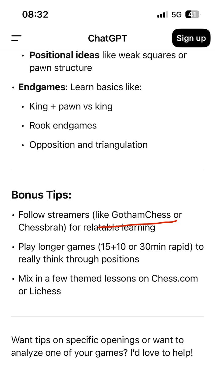 danryder0's tweet image. Chat GPT name dropping @GothamChess…..