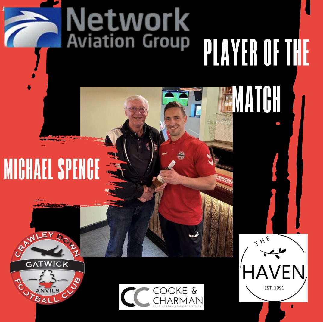 Crawley Down Gatwick (@officialcdgfc) on Twitter photo Sorry for the late post. 🫢Here’s our very own Captain Marvel <a href="/m_spence22/">Michael Spence</a> receiving his MOM award for last Saturdays action packed performance! 👏👏
As always a huge thank you to the Haven lounge and bar for sponsoring our MOM this season. Sorry for the late post. 🫢Here’s our very own Captain Marvel <a href="/m_spence22/">Michael Spence</a> receiving his MOM award for last Saturdays action packed performance! 👏👏
As always a huge thank you to the Haven lounge and bar for sponsoring our MOM this season.