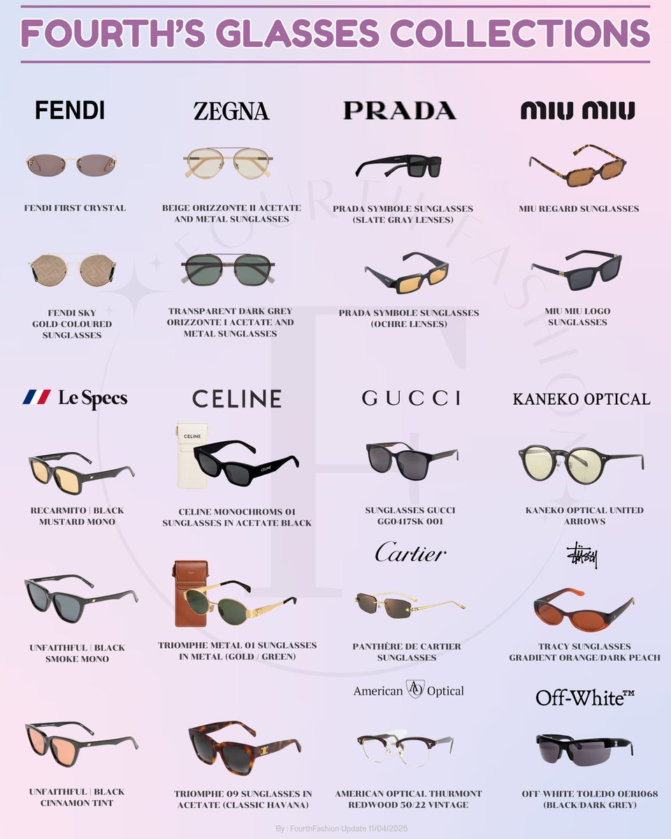 Fourth_Fashion's tweet image. • • — • #FourthnattawatFashion 💫

𓂃⁺˖ 𝐅𝐎𝐔𝐑𝐓𝐇_𝐅𝐀𝐒𝐇𝐈𝐎𝐍_𝐈𝐓𝐄𝐌 ˖⁺𓂃

˘˘˘ Fourth’s Glasses Collections ˘˘˘
โฟร์ทแฟรวบรวมแว่นตาสุดคูล อีกหนึ่งไอเทมคู่ใจของน้องโฟร์ท มาอัพเดทให้แล้วค้าบ😎

@tawattannn 
#FourthCheckFourthCheck
#Fourthnattawat #โฟร์ทณัฐวรรธน์