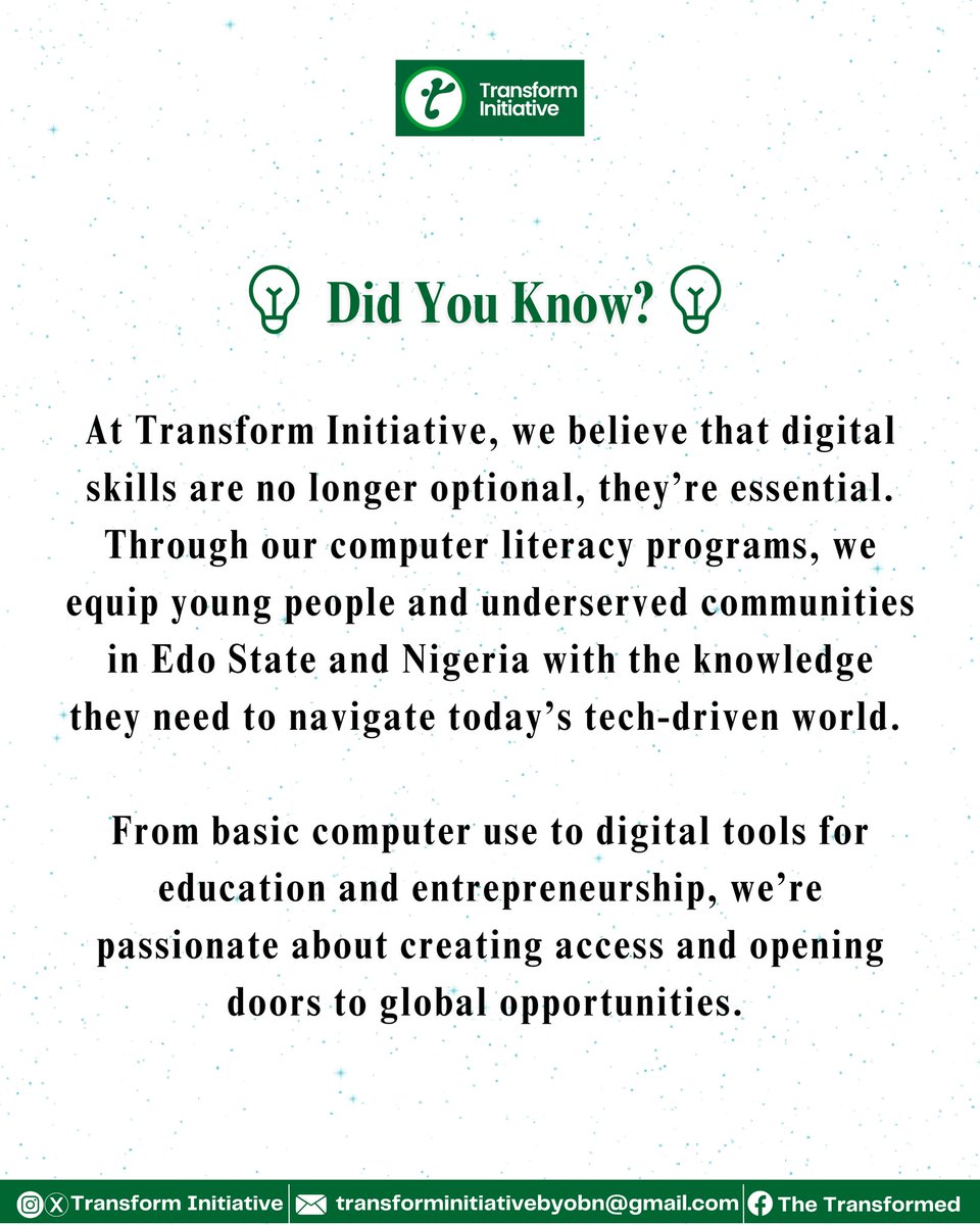 Transform Initiative (@Transformbyobn) / Posts / X