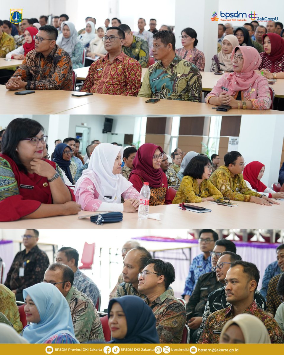 bpsdmdki's tweet photo. Pembelajaran Klasikal bagi peserta PKP Angkatan 32 dan 33 Tahun 2025 di lingkungan Pemerintah Provinsi DKI Jakarta. 

Semoga pelatihan ini dapat meningkatkan profesionalisme dan kompetensi peserta dalam mendukung transformasi Jakarta menuju kota global 😁🙏🏼 https://t.co/3as4vnCNbv