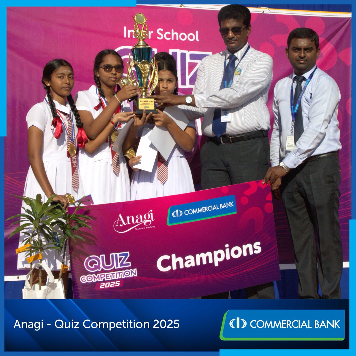 ComBank_LK's tweet photo. The Anagi Quiz Competition 2025, hosted by the Commercial Bank - Mulliyawalai Branch with participants from 22 schools, was a great success. Here are some highlights from the competition.
#ComBank #Anagi #MulliyawalaiBranch https://t.co/4VaGFCoDBG