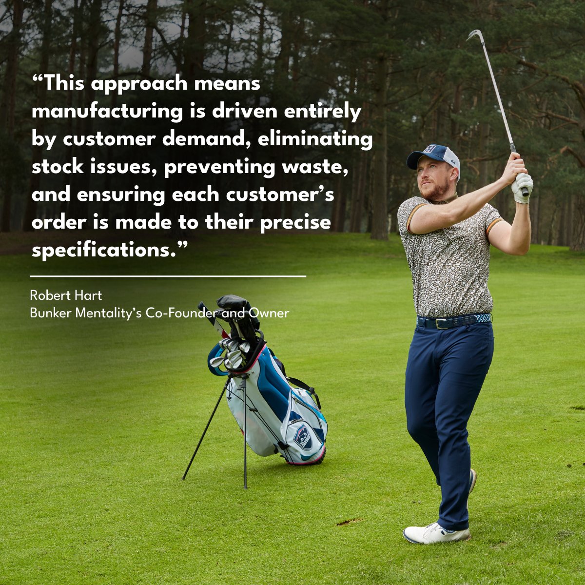 Polygiene partners with bold, sustainable brands like <a href="/BunkerStyle/">Bunker Mentality</a>  – the first golf brand to use StayFresh tech. We spoke with Co-Founder Robert Hart about their journey, on-demand production, and the future of golf style👉 bit.ly/bunkermentality