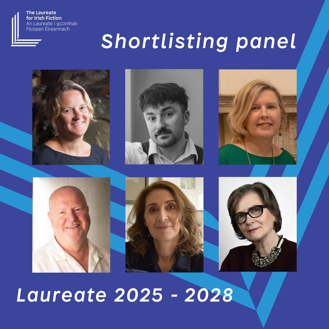 The Laureate for Irish Fiction (@laureatefiction) on Twitter photo The search is on for the fourth Laureate for Irish Fiction!
Meet our brilliant shortlisting panel: Eimear O’Herlihy (<a href="/wcorklitfest/">West Cork Literary Festival</a>), Mícheál McCann, Anne-Marie Kelly (<a href="/dubcilib/">Dublin City Libraries</a>), <a href="/MartinDoyleIT/">Martin Doyle</a>, and <a href="/clinianluain/">cliodhna ni anluain</a>, and chaired by <a href="/artscouncil_ie/">The Arts Council / An Chomhairle Ealaíon</a> Chair Maura McGrath. The search is on for the fourth Laureate for Irish Fiction!
Meet our brilliant shortlisting panel: Eimear O’Herlihy (<a href="/wcorklitfest/">West Cork Literary Festival</a>), Mícheál McCann, Anne-Marie Kelly (<a href="/dubcilib/">Dublin City Libraries</a>), <a href="/MartinDoyleIT/">Martin Doyle</a>, and <a href="/clinianluain/">cliodhna ni anluain</a>, and chaired by <a href="/artscouncil_ie/">The Arts Council / An Chomhairle Ealaíon</a> Chair Maura McGrath.