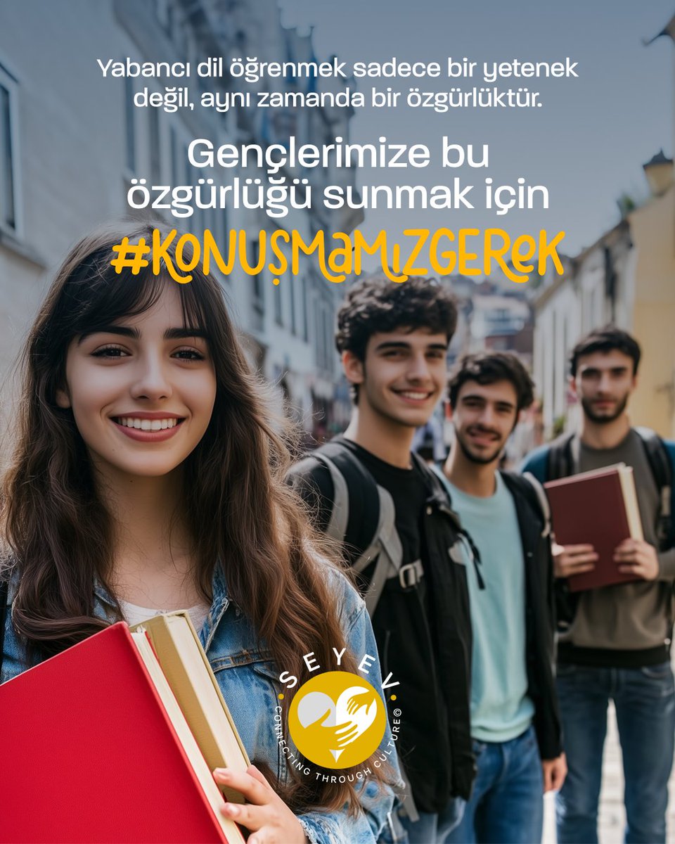 Yeni bir dil öğrenmek, yeni fırsatları da keşfetmektir. 🌍 İş dünyasında sınırları aşmak, uluslararası kariyer imkanlarına ulaşmak ve dünyayla bağlantı kurmak için ülkemiz gençlerinin nitelikli dil eğitimine ulaşması şart.

Gelin, dil edinip dünyaya açılan nesiller için el ele
