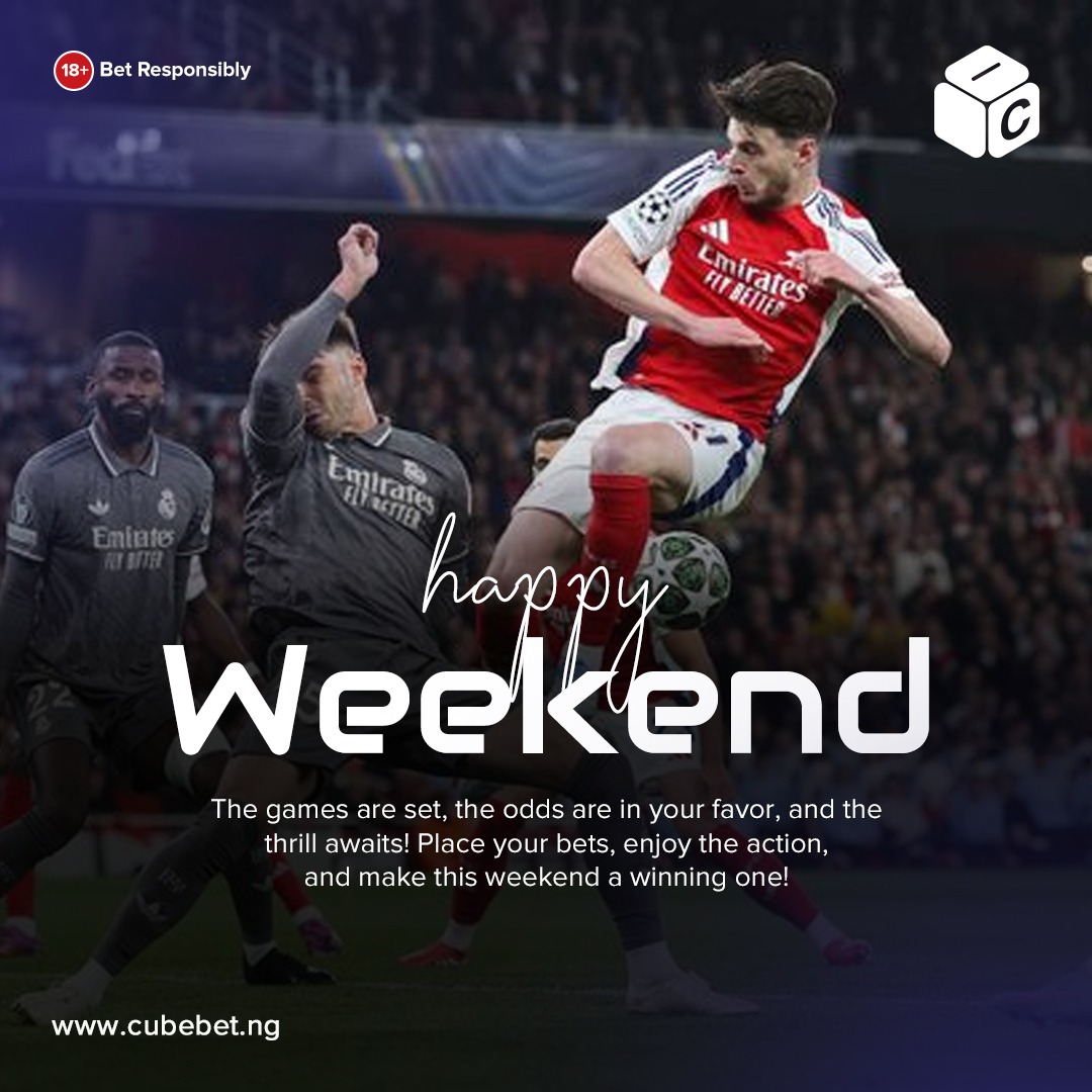 cubebetng's tweet photo. The games are set, the odds are in your favor, and the thrill awaits! Place your bets, enjoy the action, and make this weekend a winning one!
#BetWithCubeBet
#WhereWinningWorks https://t.co/jEA0jYMaHf