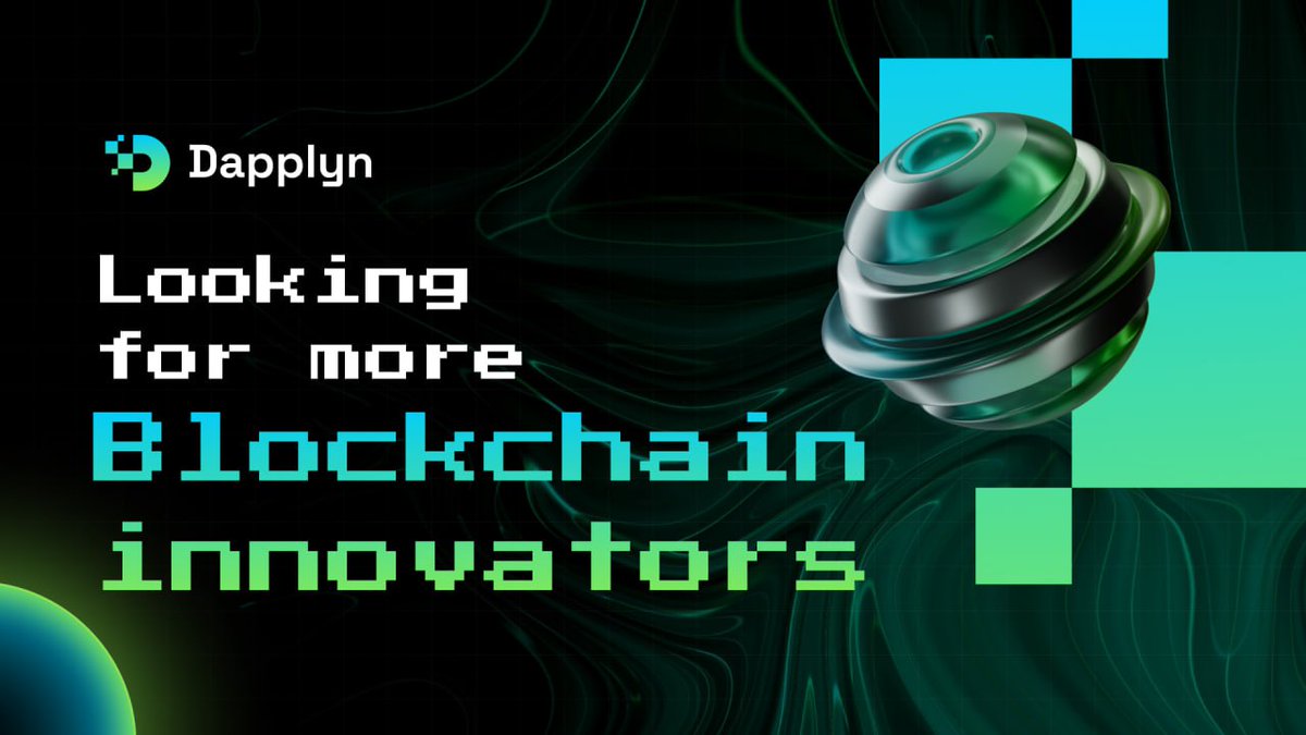 dapplyn's tweet photo. 👐 Unlock Blockchain Potential: Join Dapplyn Ventures’ Journey 👐

📢 Calling all blockchain visionaries! We’re looking for the next wave of innovators in Web3, DeFi, AI x Blockchain, and beyond.

💡 Are you building something revolutionary? We want to hear from you! Apply now to pitch your startup and gain funding, mentorship, and access to an elite network.

🚀 Let’s shape the future together! Drop a comment or DM us to connect.

#Dapplyn #Blockchain #Innovation #Web3 #Crypto #DeFi
