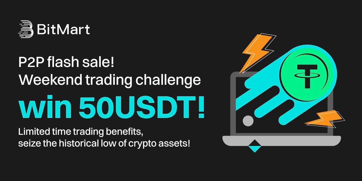 cryptic_dives's tweet photo. This weekend, the P2P Flash Sale is here🤩 With crypto assets at a historical low, take advantage of the P2P Weekend Trading Challenge. Complete tasks to win up to 50 USDT💰The more you trade, the bigger the rewards💸.

https://t.co/8xtc8jN9Av

#CryptoMarket #P2P #NGN #Airdrops https://t.co/AU5yi4VSS2