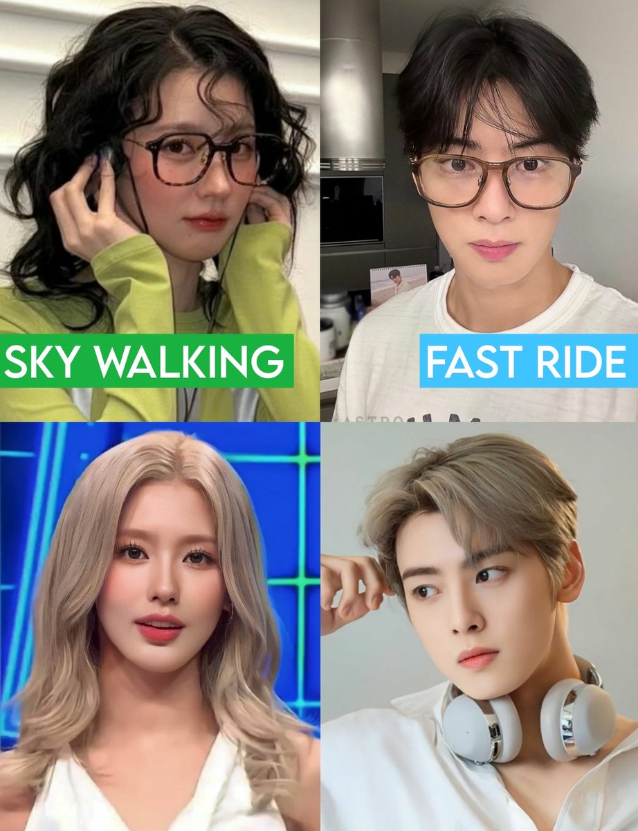 feliceunwoo's tweet image. it makes sense Cha Eunwoo hinted about new hair color and Yeonmin's character has 2 different sides of personality 🤓😎🎧 yes, it would be so funny if a DJ appeared nerdy and dorky 🤣 he should have a cool and funky charm!

#CHAEUNWOO #MIYEON #FastRide #Sky_Walking #ASTRO #GIDLE