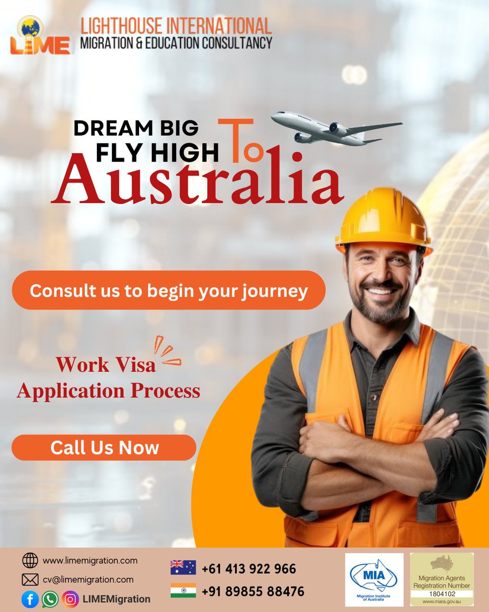 LimeMigration's tweet image. Enhancing your expertise and gearing up for the Australian terrain! ✈ As an engineer, the opportunities in Australia are boundless. Embark on this thrilling journey!!

#ExploreAustralia #AustralianVisa #PathwayToAustralia #AustralianEngineering #CareerGoals #EngineerLife