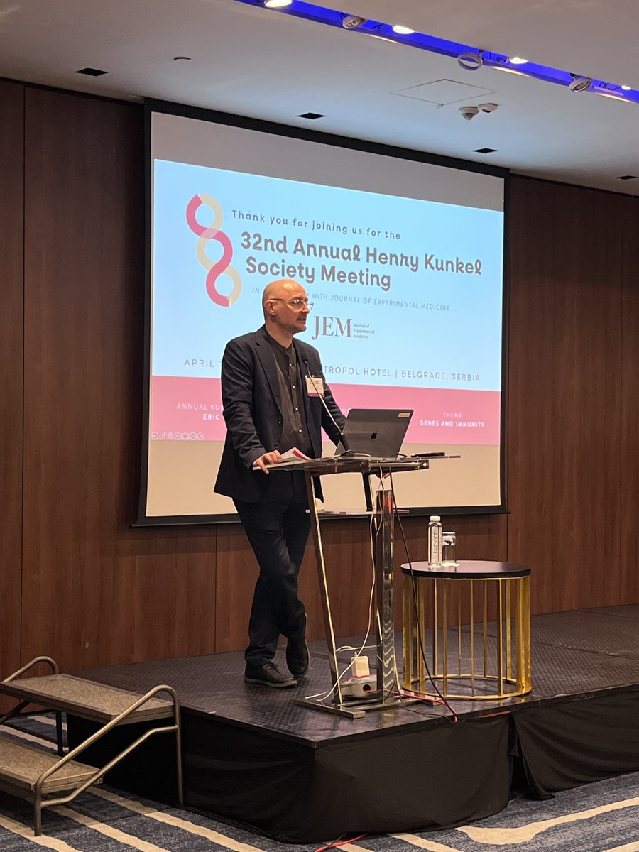 Casanova Lab (@casanova_lab) on Twitter photo 1/ 2025 HKS Meeting Chair <a href="/BogunovicLab/">BogunovicLab</a> gave a warm welcome to attendees of the meeting on “Genes and Immunity” yesterday in Belgrade, Serbia! This marks the 32nd annual meeting, and the 9th in partnership with <a href="/JExpMed/">Journal of Experimental Medicine</a>. 1/ 2025 HKS Meeting Chair <a href="/BogunovicLab/">BogunovicLab</a> gave a warm welcome to attendees of the meeting on “Genes and Immunity” yesterday in Belgrade, Serbia! This marks the 32nd annual meeting, and the 9th in partnership with <a href="/JExpMed/">Journal of Experimental Medicine</a>.