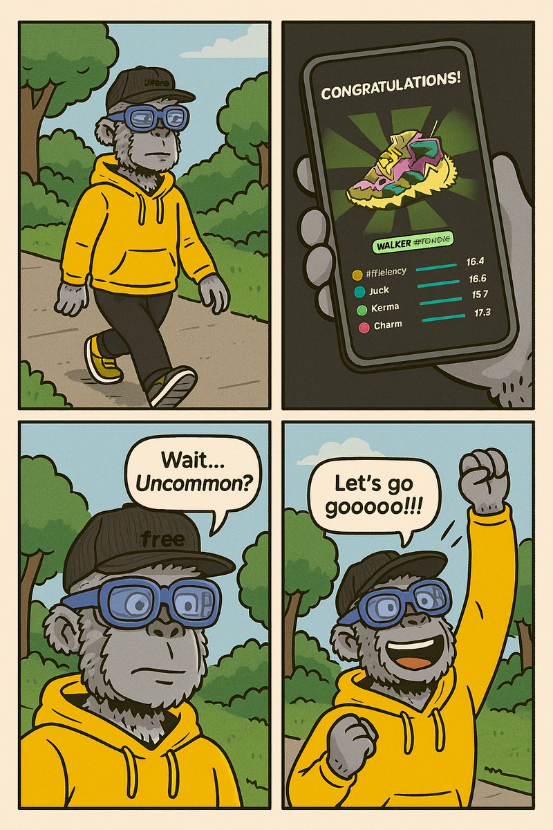 I want an uncommon..😵‍💫
#STEPNGO #STEPN #FourcutCartoon
#UncommonSneakers
<a href="/Stepnofficial/">STEPN GO</a>