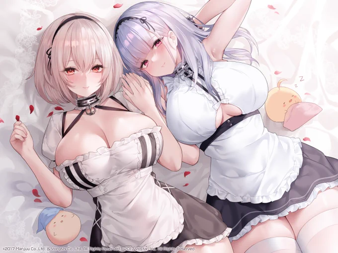 Official artworks I've done for AzurLane.Which wife you like more?#PortfolioDay #PORTFOLIODAY2025 #digitalart #illustration #AzurLane #アズレン 