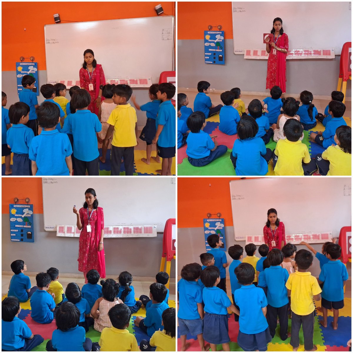PJKBramhapuri's tweet photo. Day-4
Numeracy - Introduction to Number 1
At Podar Prep we learn mathematics in a fun filled way through the Number Ma gic Math program resources. Today we explored the Number 1 pattern tile and imprinted the tile on paper using paints.
#podarprep #kiducation
Jr.KG-B(Poppy) https://t.co/44hEhRwdP5