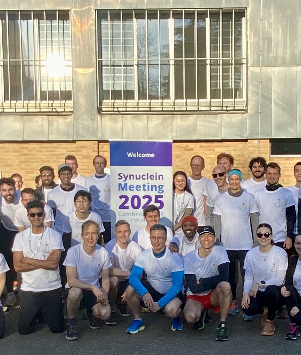 profdaviddexter's tweet image. World Parkinson’s day got off to a flying start with a 5km fun run at the Synuclein2025 conference today. Today is the 4th day of cutting edge research to better understand the role of alpha-synuclein in Parkinson’s. @ParkinsonsUK is proud to sponsor this event.