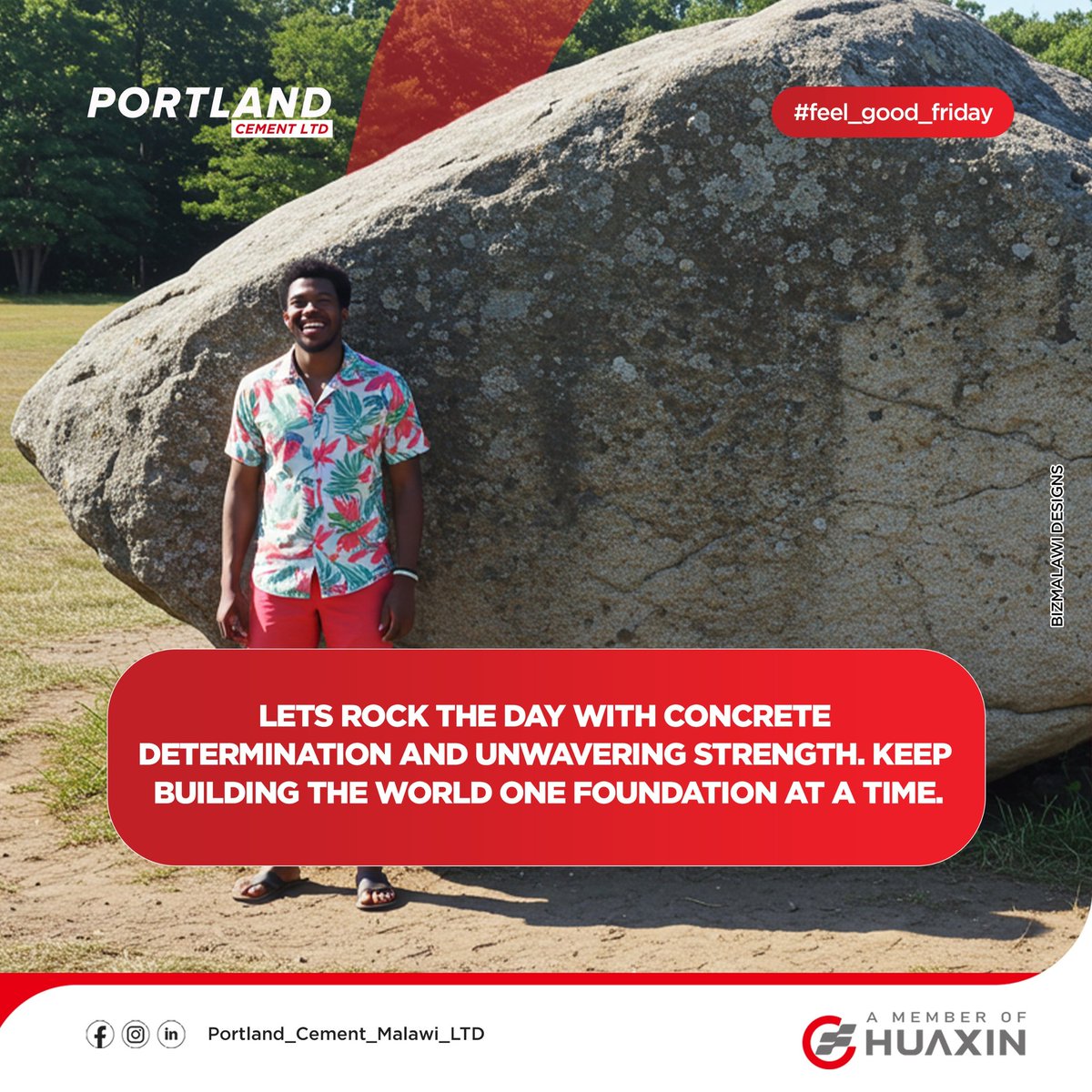 Bizmalawi's tweet image. Let’s rock the day with concrete determination and unwavering strength!
Keep building the world — one solid foundation at a time.
More info: bizmalawi.com/listing/portla…
#PortlandCement #FeelGoodFriday #BuildStrong #ConcreteGoals #FoundationOfTheFuture
