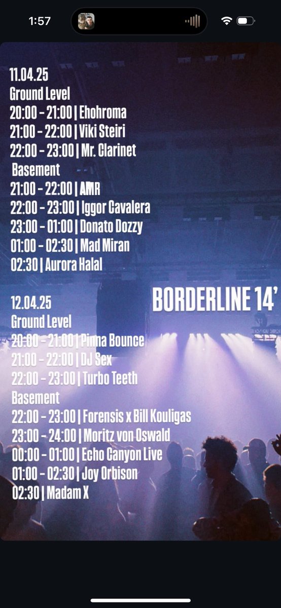 DJmadamX's tweet photo. Athena 

2:30-4:00am

🇬🇷

Borderline Festival 

🤌🏼

Pame https://t.co/rE3KjJxER3