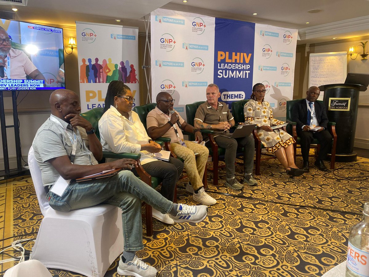 gnpplus's tweet image. Panel Fireside chat – Discussions including from the floor. Charles Birungi @UNAIDS , @VuyisekaDubula  , @GlobalFund, Shaun Mellors– @ViiVHC, Samuel Matsikure – @Aidsfonds_intl , Miriam Chepimo , @gatesfoundation #Kenly Sikwese – @afrocab_hiv.