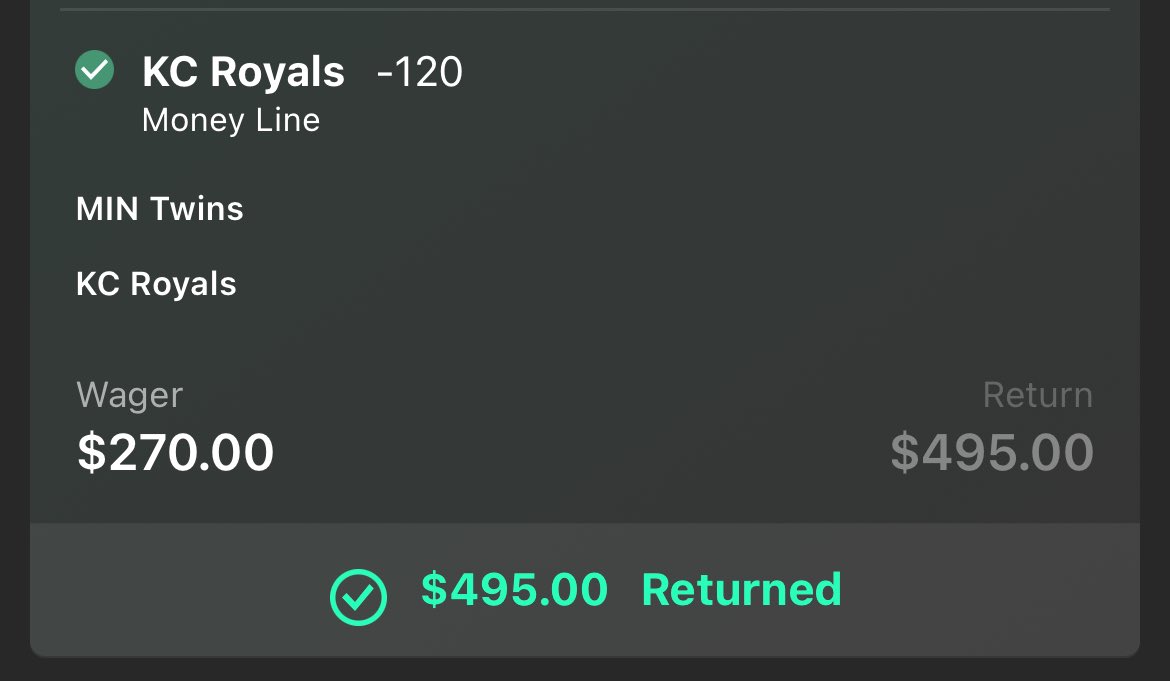 ZaySnipes225's tweet photo. Profitable night last night in the cord +6.93u💰📈. Don’t miss out this weekend for more ⚾️ Bangers‼️
All Plays➡️ https://t.co/KEN76nC3eT
#GamblingX #GamblingTwitter #MLB https://t.co/lx8m1QdH6S