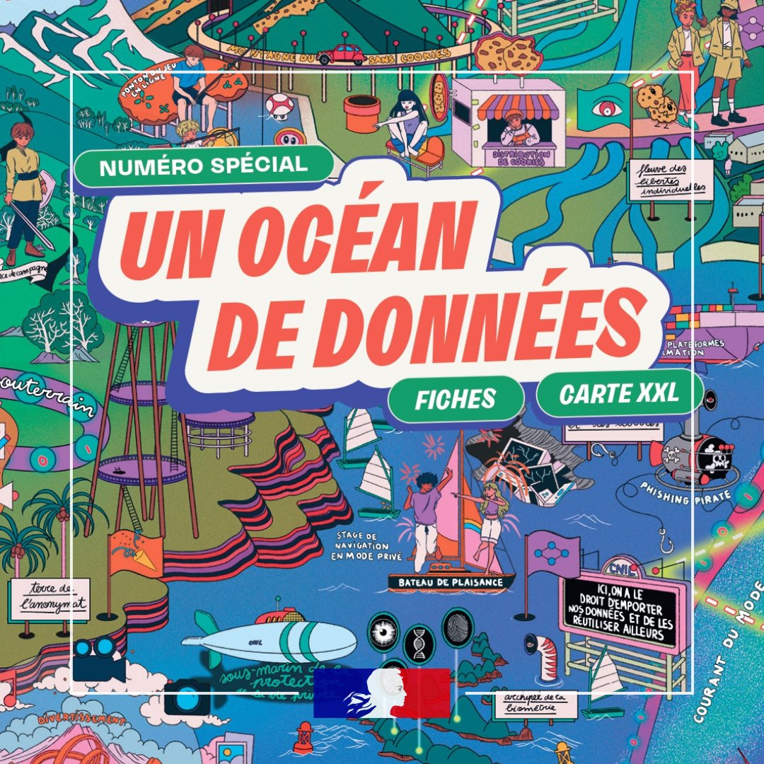 🔎 Ados &amp; Internet : La CNIL vous accompagne ! 🌐📱

La <a href="/cnil/">CNIL</a> a publié "Tous ensemble, prudence sur Internet !", des ressources ludiques et pédagogiques pour aider les 11-15 ans à mieux comprendre et protéger leurs données en ligne.

🎯 Au programme :
✅ Une carte XXL « Un océan