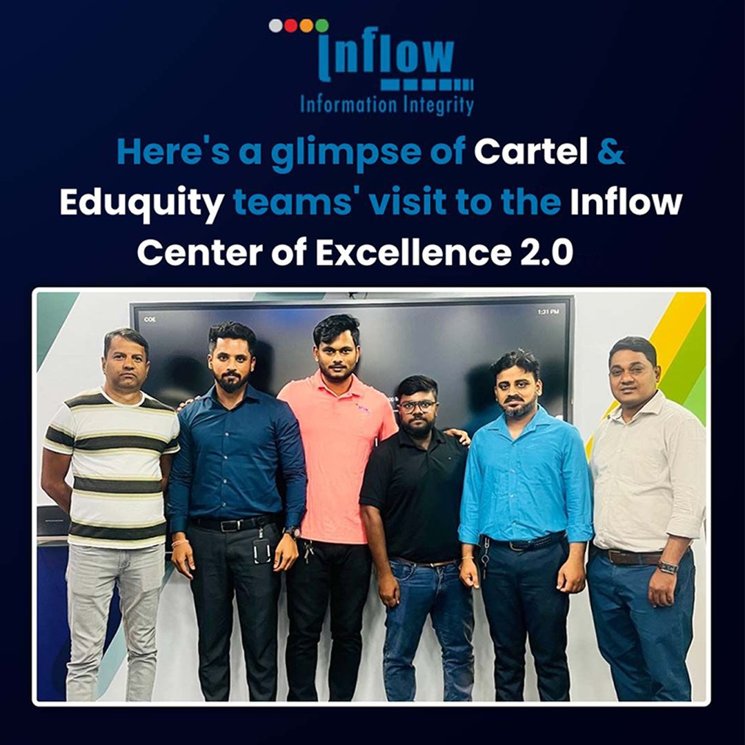 Here's a glimpse of Cartel &amp; Eduquity teams' visit to the Inflow Center of Excellence 2.0. We thank everyone for their time.
.
.
.
#InflowTechnologies #Cisco #CenterOfExcellence #InflowCOE