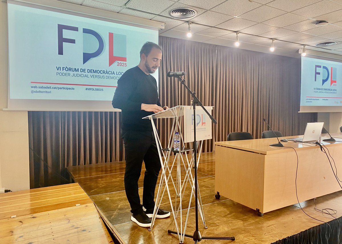 sbdterritori's tweet photo. #PARTICIPACIÓ ➡️#ARA Tret de sortida del VI Fòrum de Democràcia Local

🗨 Obre la jornada l'alcaldessa de Sabadell, Marta Farrés 

⚖️ Avui parlarem de democràcia i poder judicial. Una jornada per escoltar, debatre i reflexionar

🚀 Comencem‼️

@favsbd #VIFDLSbd25 #ParticipacióSbd https://t.co/3XJQ1Q3Anu
