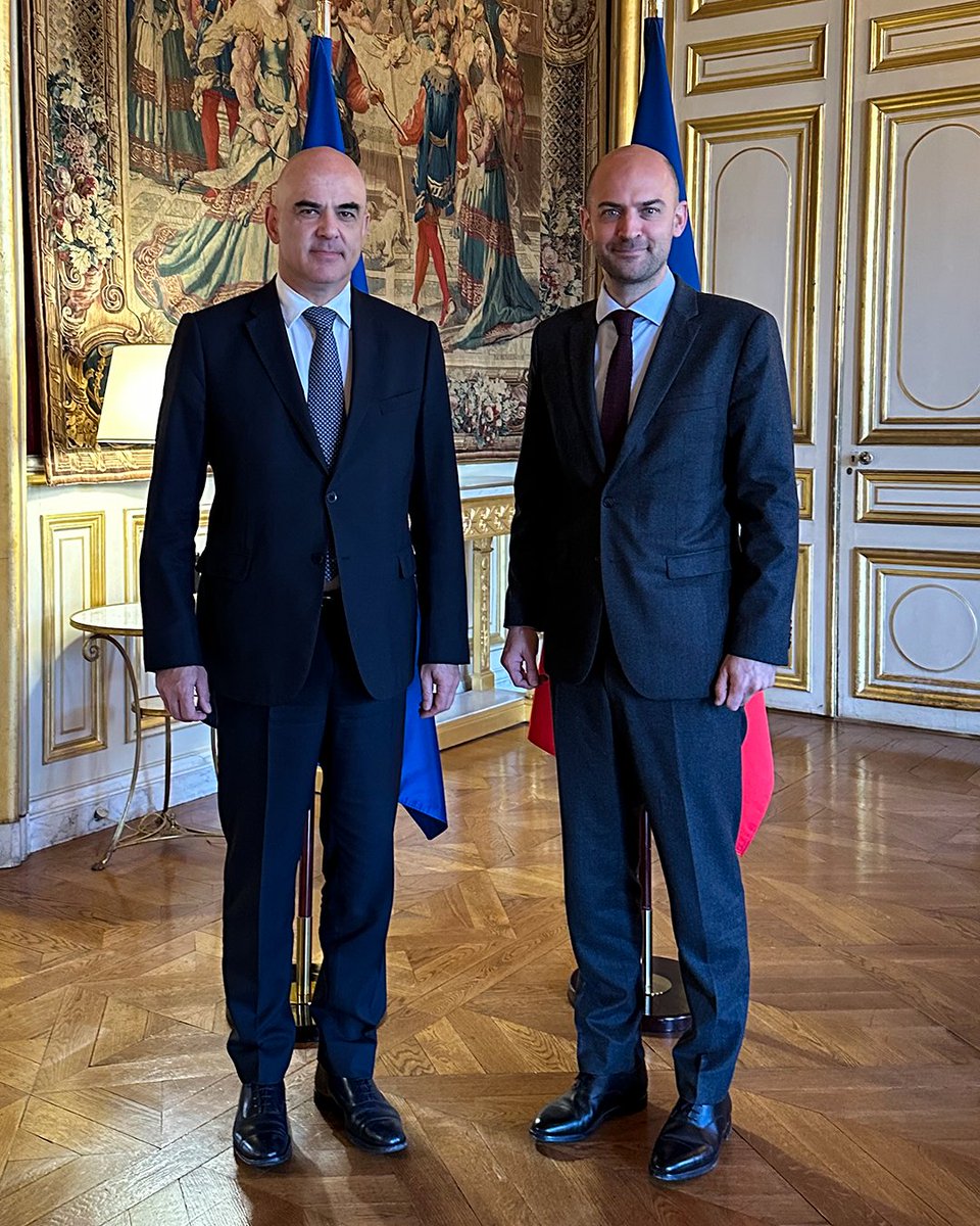 Alain Berset (@alain_berset) on Twitter photo Le <a href="/coe/">Council of Europe</a> agit pour la sécurité démocratique, la paix et la prospérité. La priorité reste l’Ukraine.
Merci à la France, <a href="/jnbarrot/">Jean-Noël Barrot</a> <a href="/francediplo/">France Diplomatie 🇫🇷🇪🇺</a>, pour son soutien inébranlable au multilatéralisme et aux valeurs de l’Europe. Le <a href="/coe/">Council of Europe</a> agit pour la sécurité démocratique, la paix et la prospérité. La priorité reste l’Ukraine.
Merci à la France, <a href="/jnbarrot/">Jean-Noël Barrot</a> <a href="/francediplo/">France Diplomatie 🇫🇷🇪🇺</a>, pour son soutien inébranlable au multilatéralisme et aux valeurs de l’Europe.