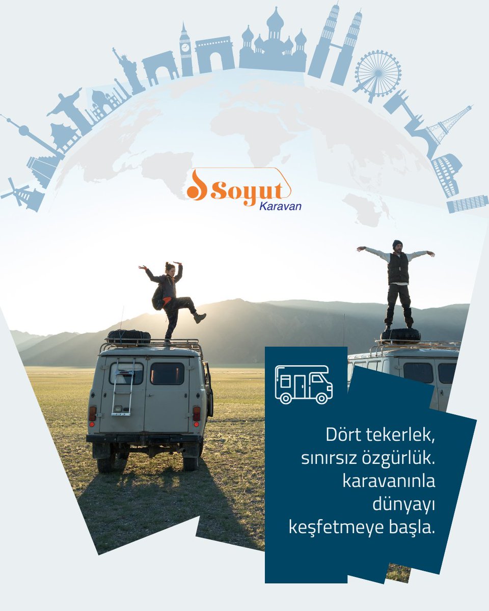 soyut_karavan's tweet photo. Dört tekerlek, sınırsız özgürlük!
Karavanınızla dünyayı keşfetmeye başlayın ve hayallerinizdeki yolculuğa çıkın. ️✨ Bilinmeyen rotalarda, keşfedilmemiş güzelliklerde, kendi hikayenizi yazın. https://t.co/mSfpJSNFMX