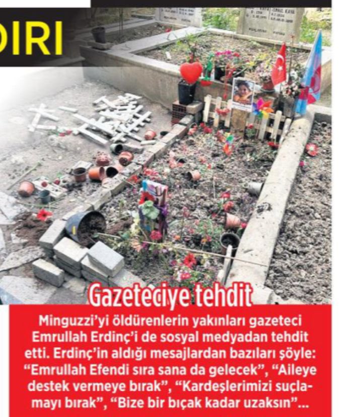 emrullaherdinc's tweet photo. Gencecik bir çocuk vahşice katledildi,
Ailesi tehdit, mezarıysa tahrip edildi 

Biraz sonra kendim ile ilgili yazacaklarım bu yaşananların yanında kum tanesi kadar bile değer taşımıyor ama tarihe not düşmek, namusluların, namussuzlardan daha cesur olduğunu o vicdansızlara göstermek ad��na bir iki söz söyleyeceğim.

Herkesin yüreğini yakan bir cinayeti gördük, bende yazdım, acılı ailenin sesini duyurdum, tehditlere uğradığını aktardım.

Bir gazeteci olarak, kamuoyunu bilgilendirme görevimi yaptım.

Bu ülkede başka Ahmetler ölmesin, kötülük normalleşmesin, iyiler azınlıkta kalmasın diye. 
Bunu hem gazeteci hem de sıradan bir vatandaş olarak sorumluluk bildim.

Ben bunları yazdım diye tehdit mesajları atmışlar.

Şunu iyi bilsinler;

Dün korkmadım.
Bugün korkmuyorum.
Yarın da korkmayacağım.

Bu mesleği seçerken her türlü bedel ödeyeceğimizi bilerek seçtik.
Çetin Emeç'lerin, Abdi İpekçi'lerin, Uğur Mumcu'ların yanında bizim adımızın ne önemi var ayrıca.
Ama onların cesareti, meslek aşkı, namusu bize hep ışık tuttu. Eğer birilerinden korkacak olsaydık, kalemi elimize hiç almaz, onların yolundan gitmezdik. 

Canı veren Allah’tır, alacak olan da O’dur. Kimin neye gücü yetiyorsa buyursun denesin. Ama tehditlerinin sonuçlarına da katlansınlar.

Ben her zaman olduğu gibi, yine hak arayanların, mağdur ailelerin yanındayım. Gerçeklerin üzerini örtmeye çalışanlara karşı, kalemim susmaz.

Sözüm nettir:
Gerçekler rahatsız ediyorsa, alışın. Çünkü daha fazlası gelecek.

https://t.co/nVn98MLvVp