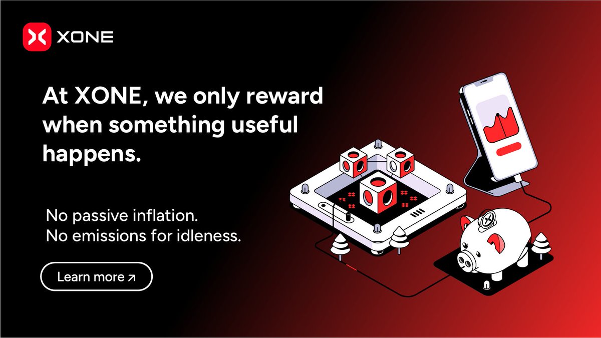 xone_chain's tweet photo. Most chains issue rewards to keep the network alive.
At XONE, we only reward when something useful happens.
No passive inflation.
No emissions for idleness.
You earn XOC only by executing real logic.
#XONE #OnChainIncentives #NoInflation https://t.co/nYJi5E7QUF