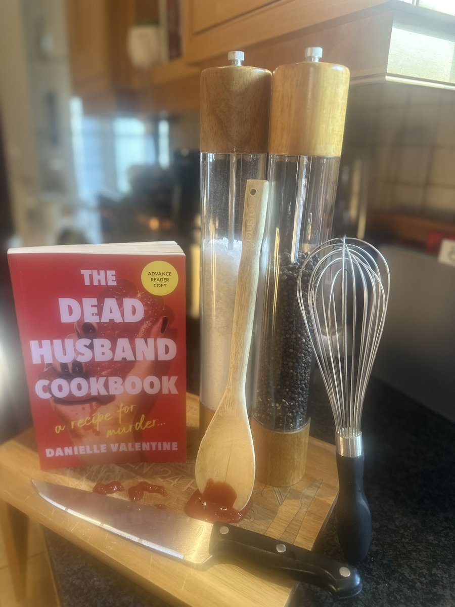 A simmering stew of secrets and suspense - The Dead Husband Cookbook by <a href="/dvalentinebooks/">Danielle Valentine</a> serves up a gourmet thriller where every recipe has a hint of danger. Domestic bliss meets bloodshed. You’ll want seconds! On the menu this August 🍽️🔪