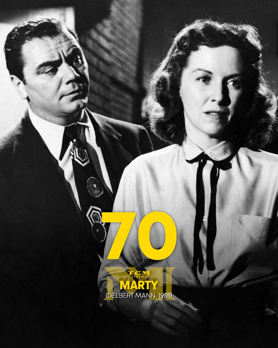 TCM_Cinema's tweet photo. Il y a 70 ans, le film #Marty, réalisé par Delbert Mann, ravivait l'espoir en l'amour avec une touchante sincérité. 💖
#Film #Anniversaire #Cinéma #Oscars #TCMCinéma #Hollywood #Amour #Espoir #DelbertMann https://t.co/2kVXqr5hYb