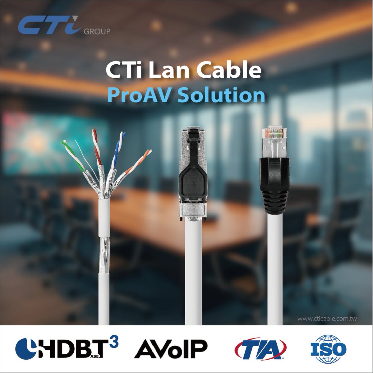 Cti_cable's tweet photo. CTi Lan Cable ProAV Solution – Optimized for HDBaseT 3.0 &amp; SDVoE

Read more: https://t.co/yB0uUvevhh

#ProAV #HDBaseT3.0 #SDVoE #AVoverIP #Networking #LANcable #Patchcord #4KVideo https://t.co/qJHnkT97j8
