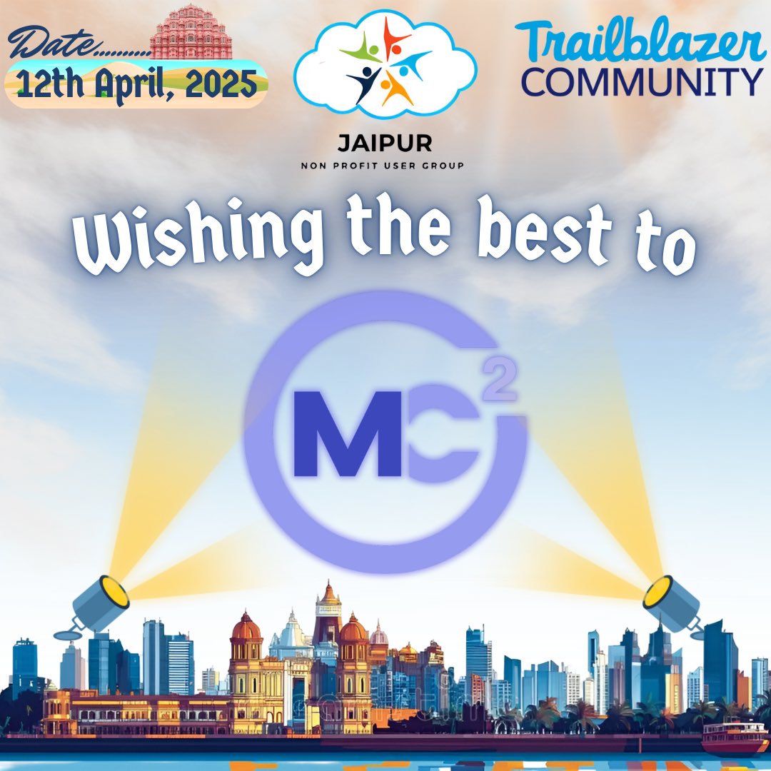 🌟 The Countdown Ends — MC ² Takes the Spotlight Tomorrow! 

Wishing you all a phenomenal event filled with knowledge, collaboration, and trailblazing ideas! 🚀

Here’s to an impactful day ahead—learn lots, connect deeply, and keep blazing that trail! 

#salesforce