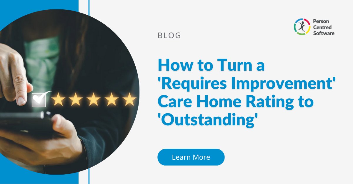 In this article, we explore how to turn a "Requires Improvement" care home rating to "Outstanding". Discover how to make your care home outstanding and deliver care that goes beyond just meeting regulatory requirements. Read here: bit.ly/3EaFB8s