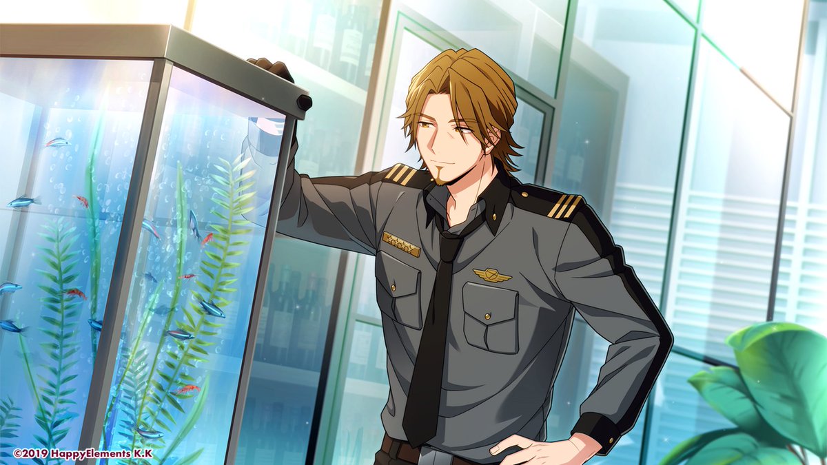 helios_ch's tweet photo. 【🌸#エリオスRで司令生活🌸】

🌆ブレイクタイム🌆

ジェイの趣味はアクアリウム🐠彼の私服や部屋着にもその趣味が表れているので「ヒーロールーム」をチェックしてみるのも良いですね👕

一部のヒーローカードにはストーリーが付属しますので『ヒーロー』たちのエピソードを知りたい方は要チェックです📖
皆様のおすすめエピソードもぜひシェアしてくださいね！

⬇️RPしてキャンペーンに参加しよう⬇️